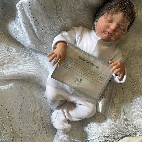I-Cradle 30 Inch Realistic Handmade Sleeping Reborn Doll - Picture 5 of 7